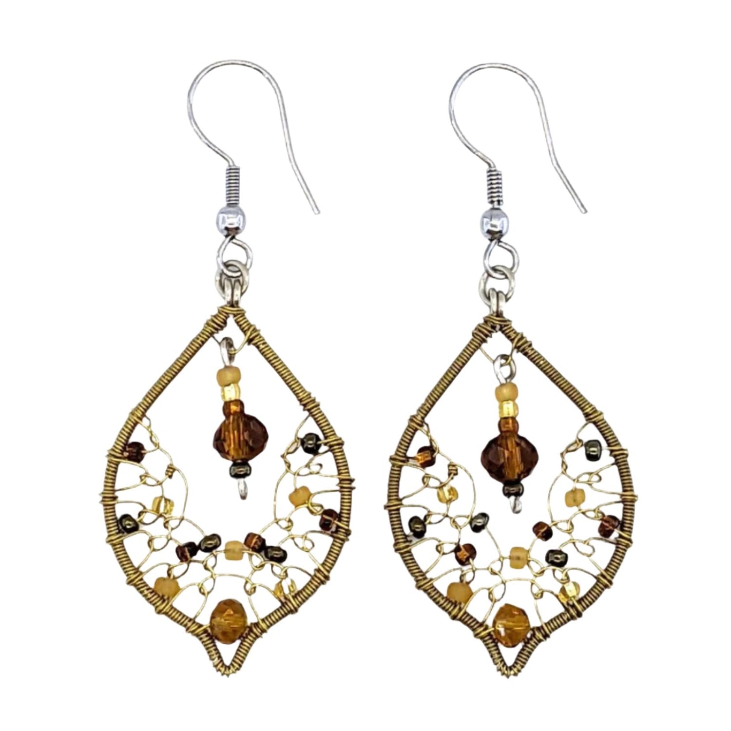 Golds Arabian Nights Earrings - A Thread of Hope Guatemalan Fair Trade