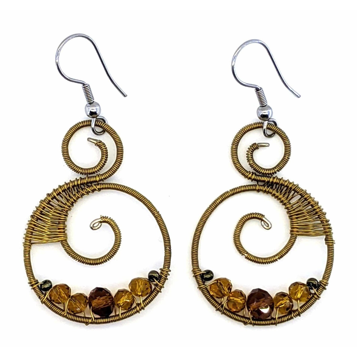 Golds Celestina Beaded Earrings - A Thread of Hope Guatemalan Fair Trade