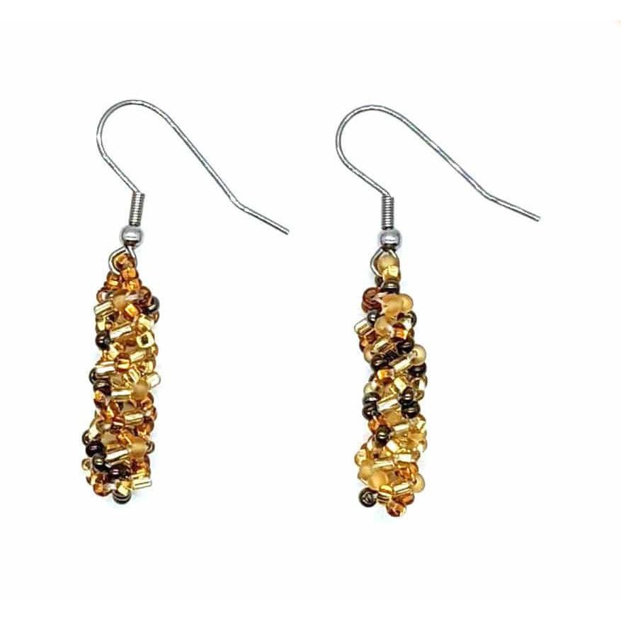 Golds DNA Beaded Earrings - A Thread of Hope Guatemalan Fair Trade