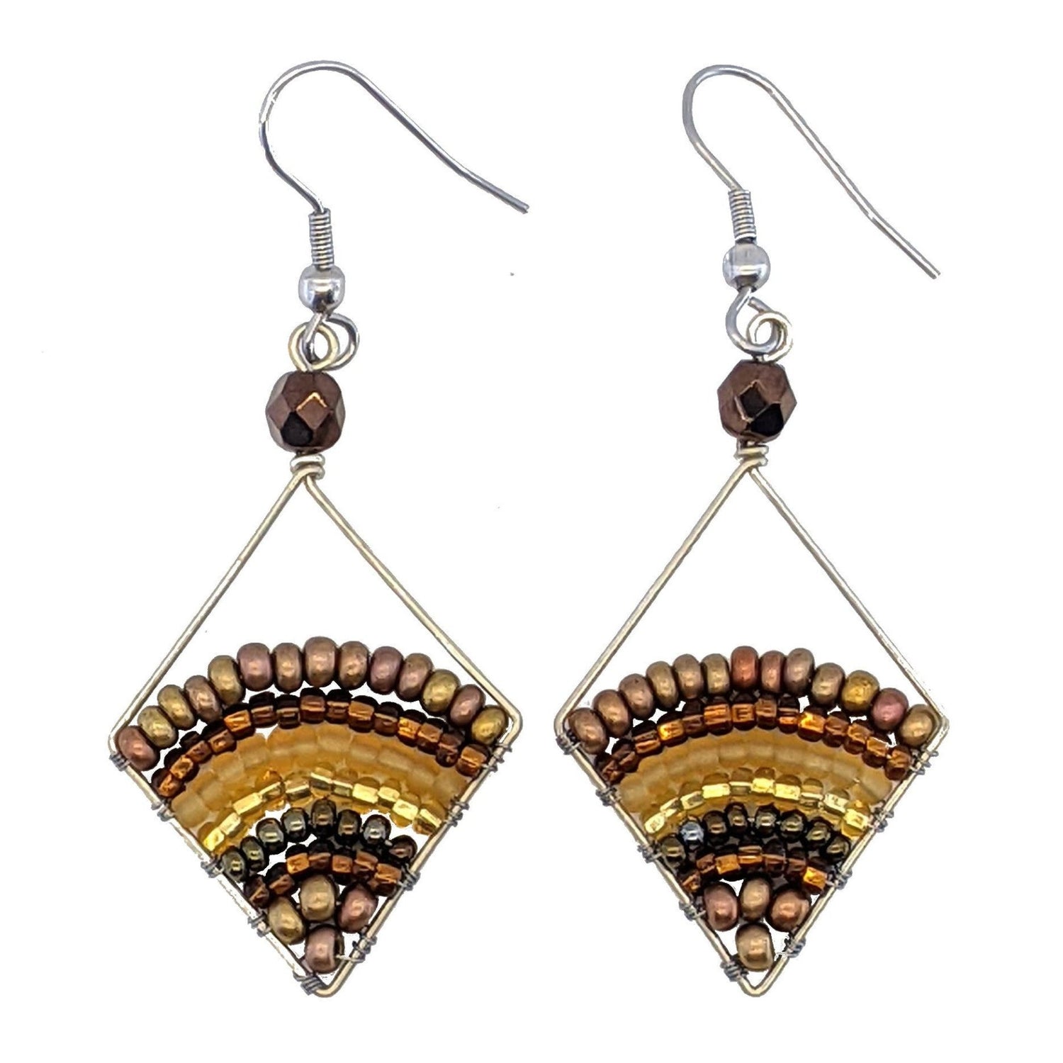 Golds Miranda Beaded Earrings - A Thread of Hope Guatemalan Fair Trade