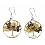 Golds Tree of Life Beaded Earrings - A Thread of Hope Guatemalan Fair Trade