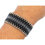 Gray, Black and White Lola Beaded Bracelet - A Thread of Hope Guatemalan Fair Trade