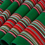 Green Holiday Sparkle Table Runner - A Thread of Hope Guatemalan Fair Trade