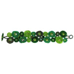 Greens Circles Beaded Bracelet - A Thread of Hope Guatemalan Fair Trade