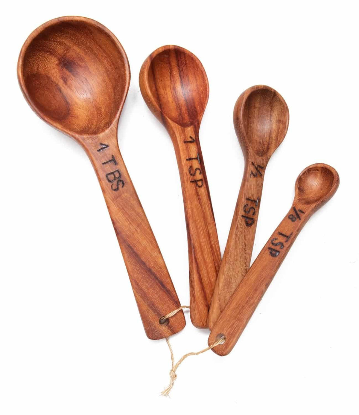 Hand Carved Wood Measuring Spoon Set - A Thread of Hope Guatemalan Fair Trade