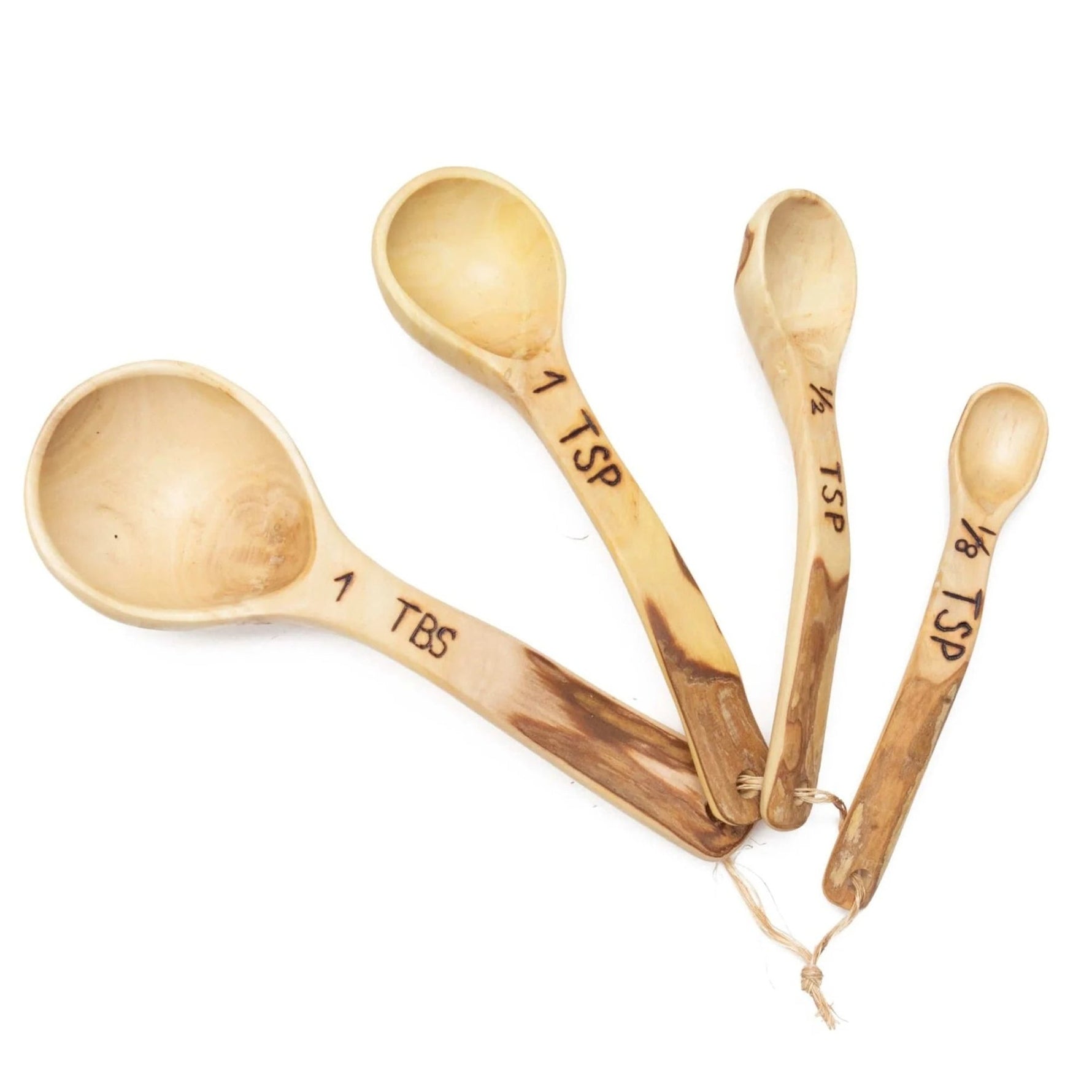 Hand Carved Wood Measuring Spoon Set - A Thread of Hope Guatemalan Fair Trade