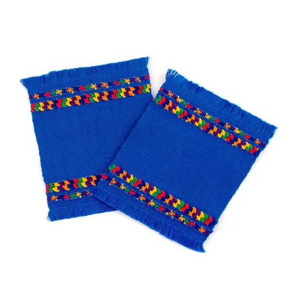 Handwoven Brocade Coaster, set of 2 - A Thread of Hope Guatemalan Fair Trade