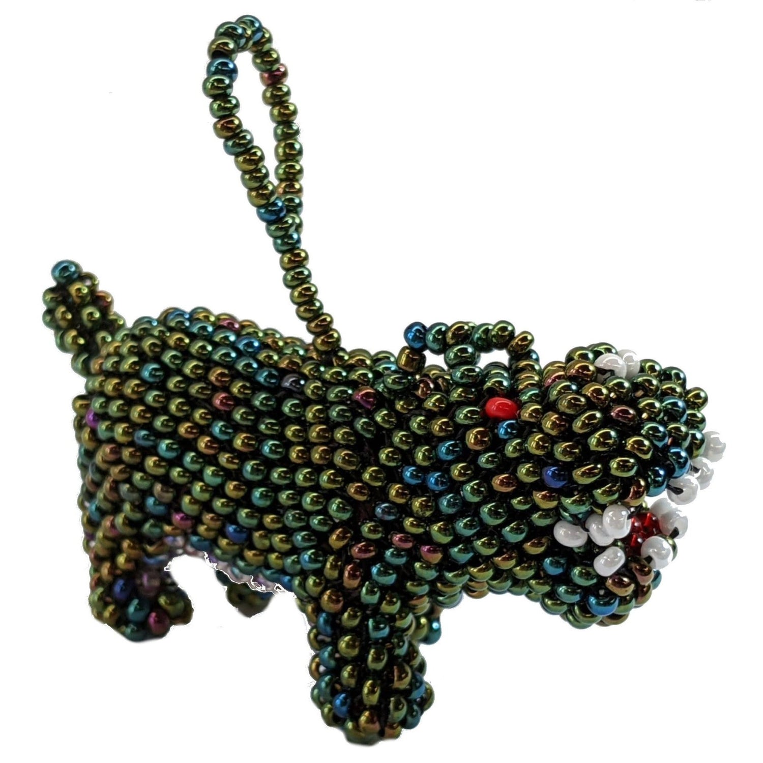 Hippopotamus Beaded Ornament - A Thread of Hope Guatemalan Fair Trade