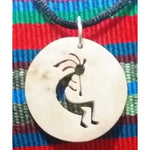 Kokopelli Coco Spirit Hand - Carved Coconut Shell Necklace - A Thread of Hope Guatemalan Fair Trade