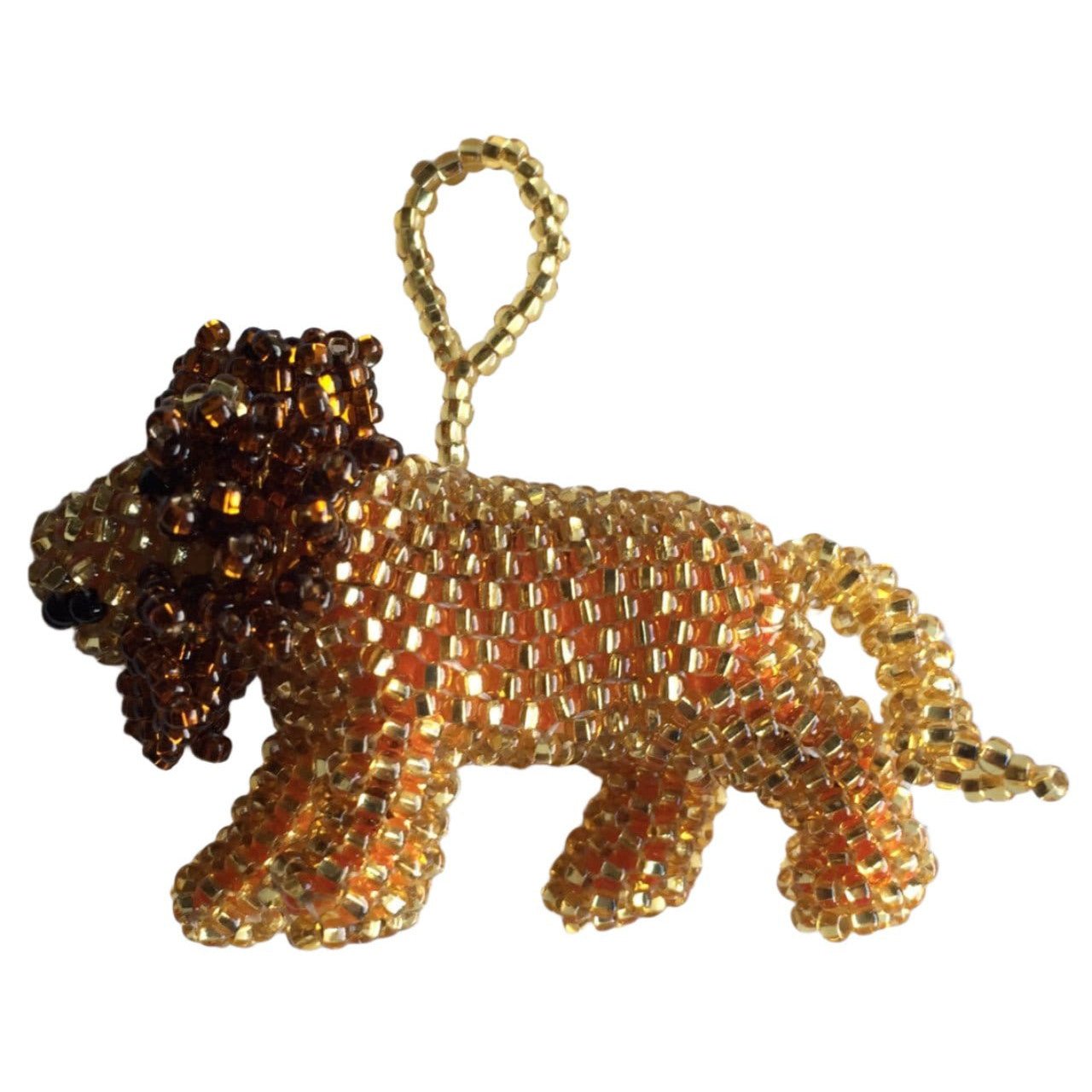 Lion Beaded Ornament - A Thread of Hope Guatemalan Fair Trade