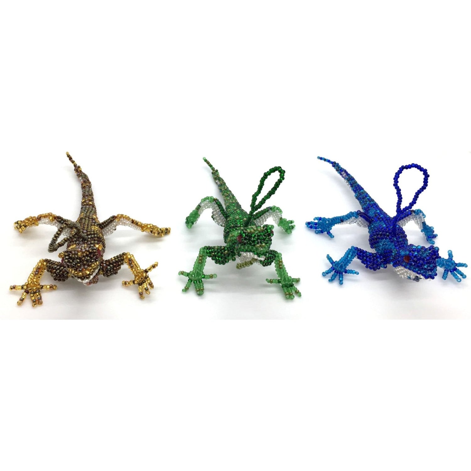 Lizard Beaded Ornament - A Variety of Colors - A Thread of Hope Guatemalan Fair Trade