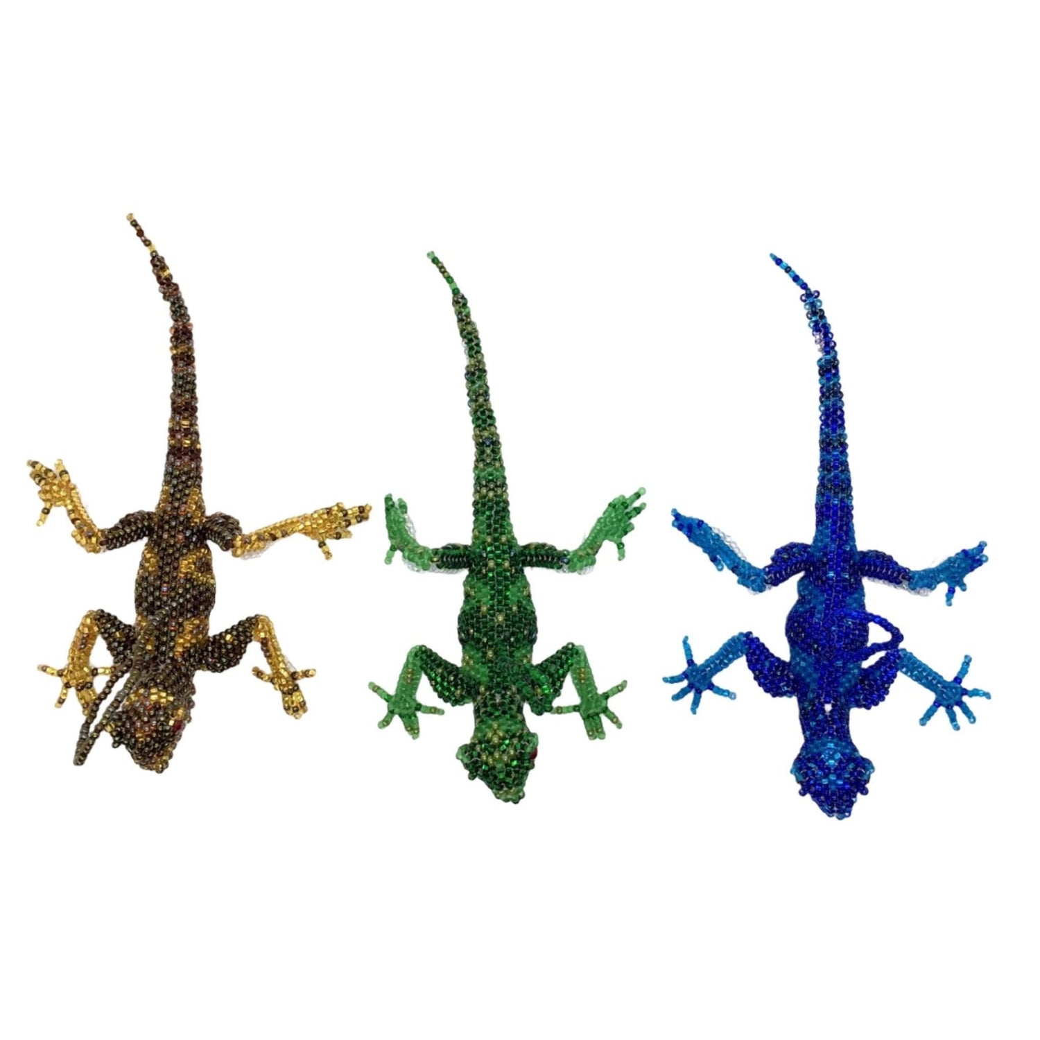 Lizard Beaded Ornament - A Variety of Colors - A Thread of Hope Guatemalan Fair Trade