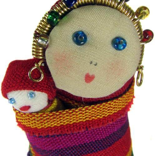 Mary and Baby Jesus Ornament - A Thread of Hope Guatemalan Fair Trade