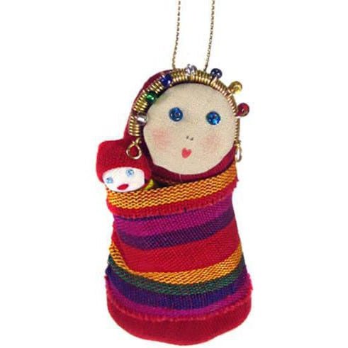 Mary and Baby Jesus Ornament - A Thread of Hope Guatemalan Fair Trade