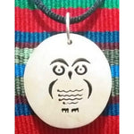 Owl Coco Spirit Hand - Carved Coconut Shell Necklace - A Thread of Hope Guatemalan Fair Trade