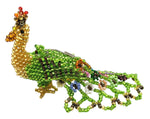 Peacock Beaded Ornament - A Thread of Hope Guatemalan Fair Trade