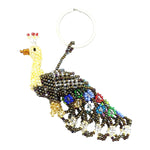 Peacock Beaded Ornament - A Thread of Hope Guatemalan Fair Trade