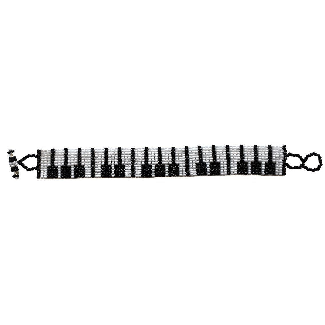 Piano Keys Flat Beaded Bracelet - A Thread of Hope Guatemalan Fair Trade