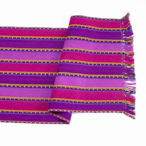 Purple Zunil Table Runner - A Thread of Hope Guatemalan Fair Trade