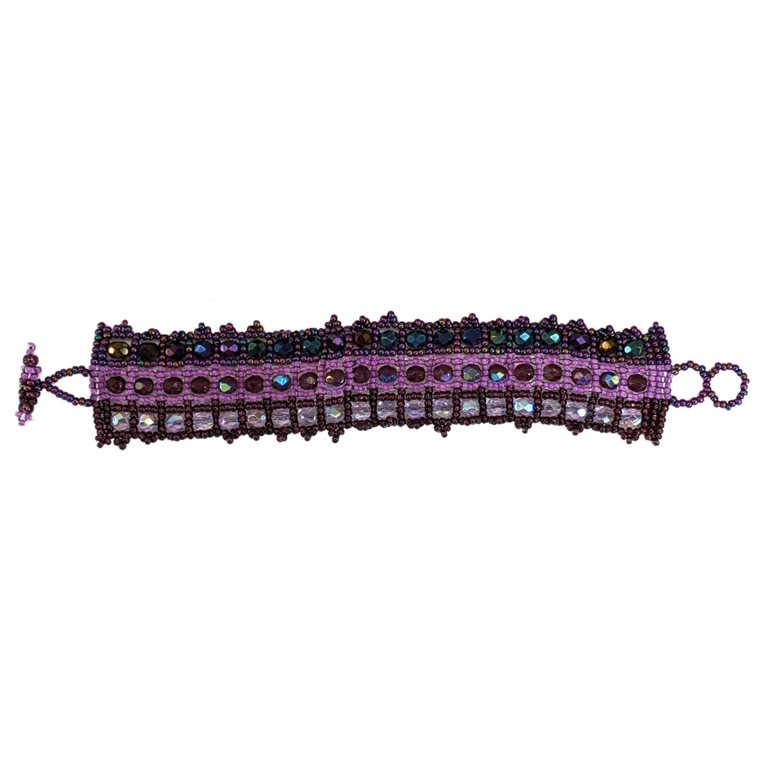 Purples Crystals Bracelet - A Thread of Hope Guatemalan Fair Trade