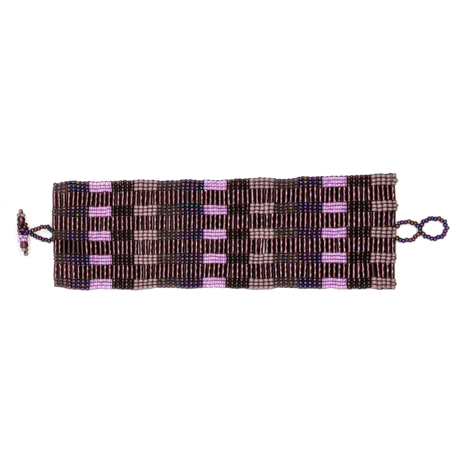 Purples Margarita Beaded Bracelet - A Thread of Hope Guatemalan Fair Trade