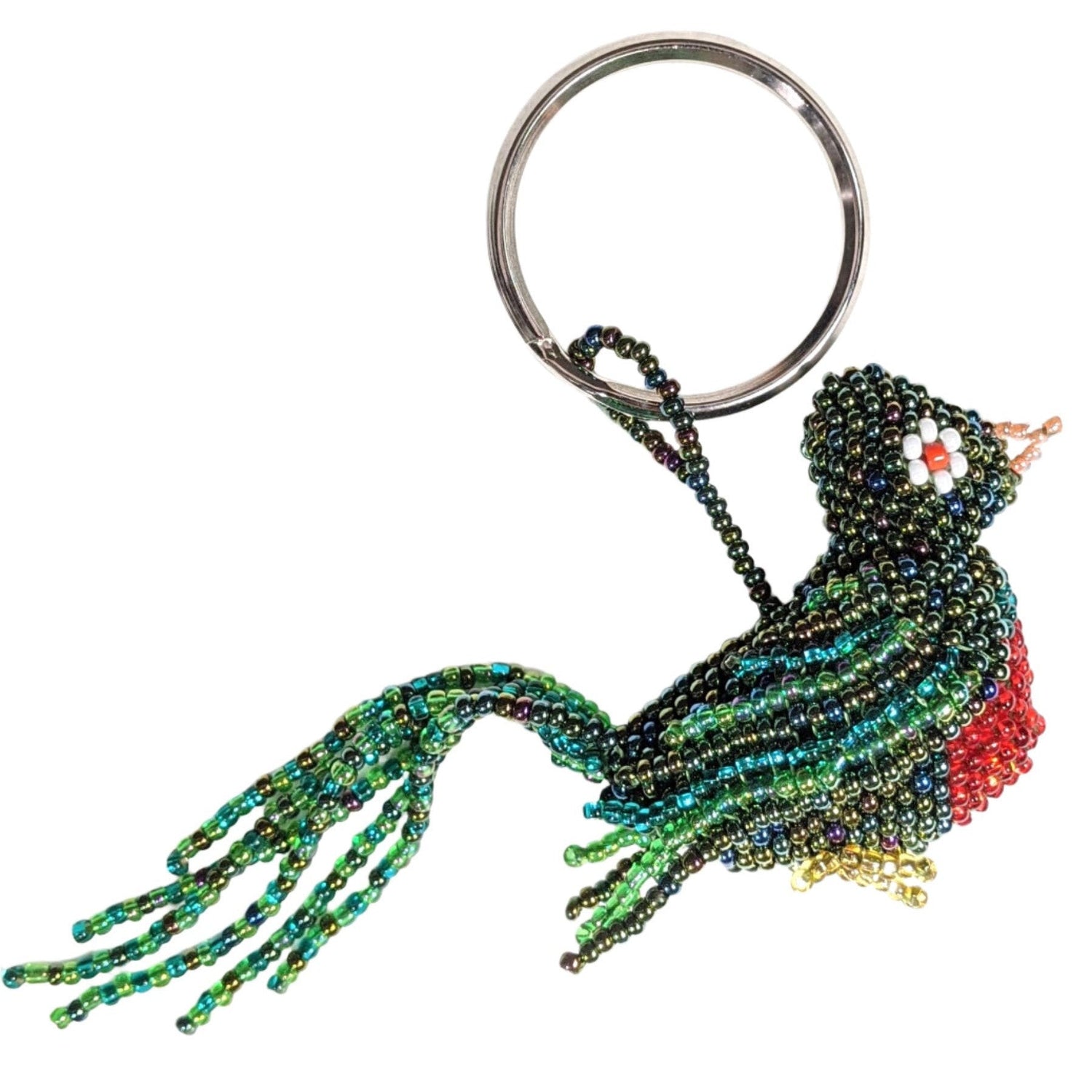 Quetzal Beaded Ornament - A Thread of Hope Guatemalan Fair Trade