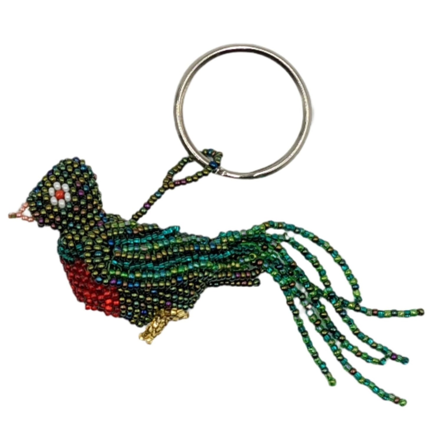 Quetzal Beaded Ornament - A Thread of Hope Guatemalan Fair Trade