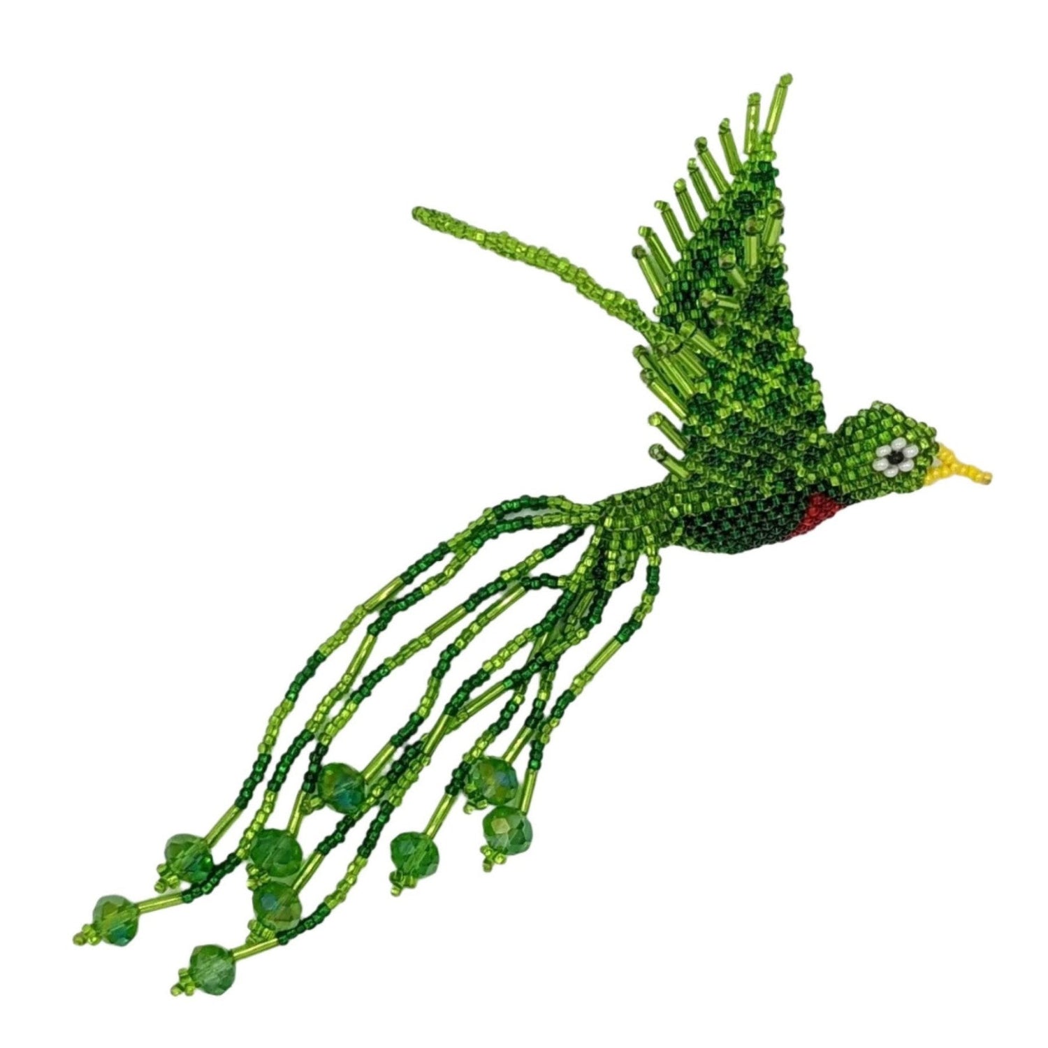 Quetzal Beaded Ornament - A Thread of Hope Guatemalan Fair Trade