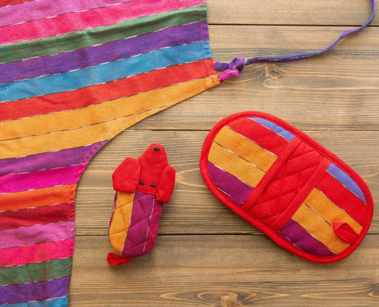 Rainbow Kitchen Accessories Gift Set - A Thread of Hope Guatemalan Fair Trade