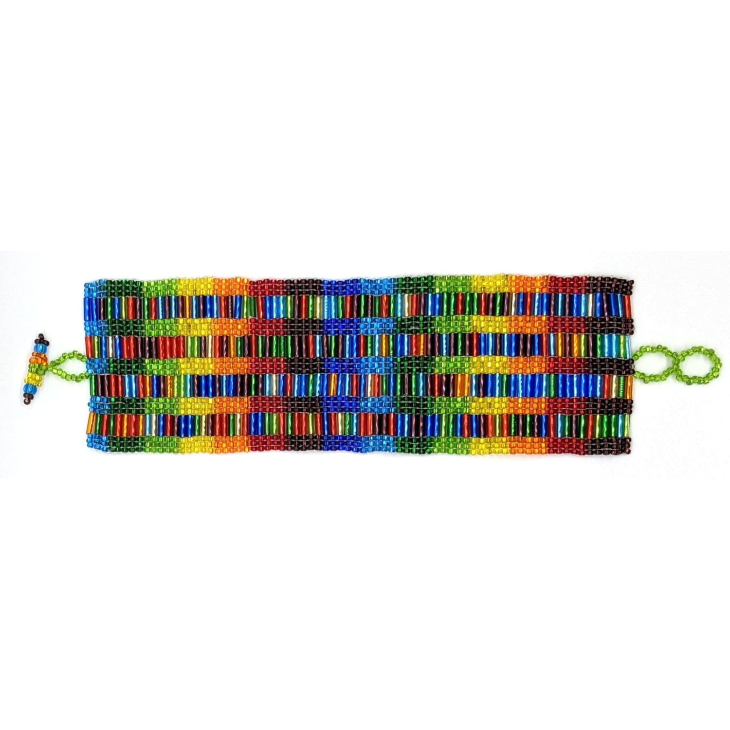 Rainbow Margarita Beaded Bracelet - A Thread of Hope Guatemalan Fair Trade