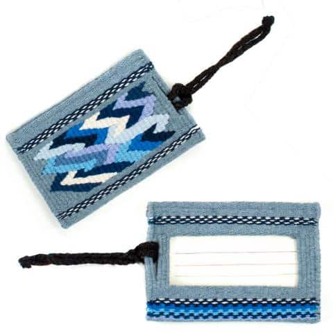 Recycled Denim Luggage Tag - A Thread of Hope Guatemalan Fair Trade