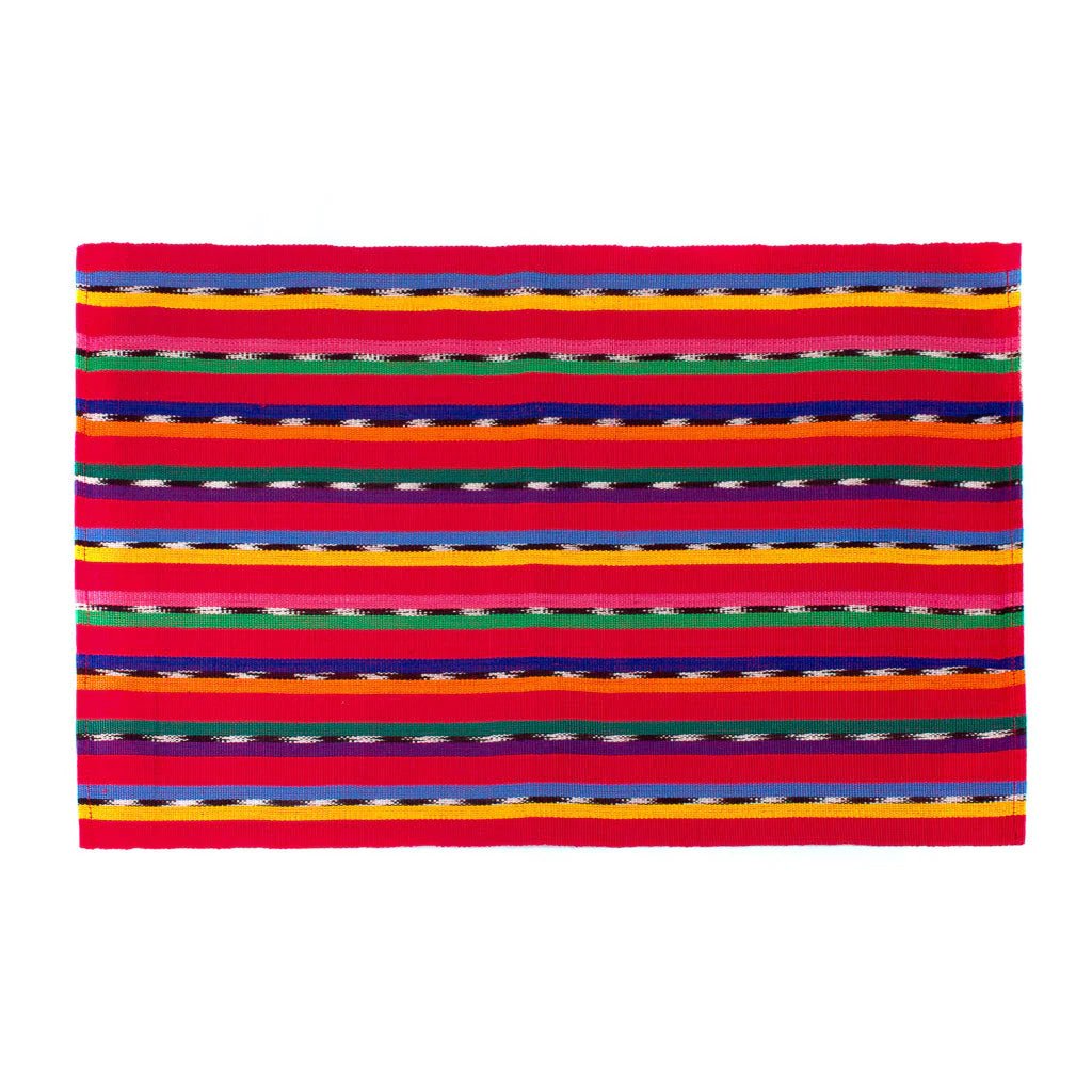 Red Solola Placemat - A Thread of Hope Guatemalan Fair Trade