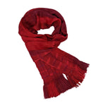 Reds (Bright) Lightweight Bamboo Open - Weave Handwoven Scarf 8 x 68 - A Thread of Hope Guatemalan Fair Trade