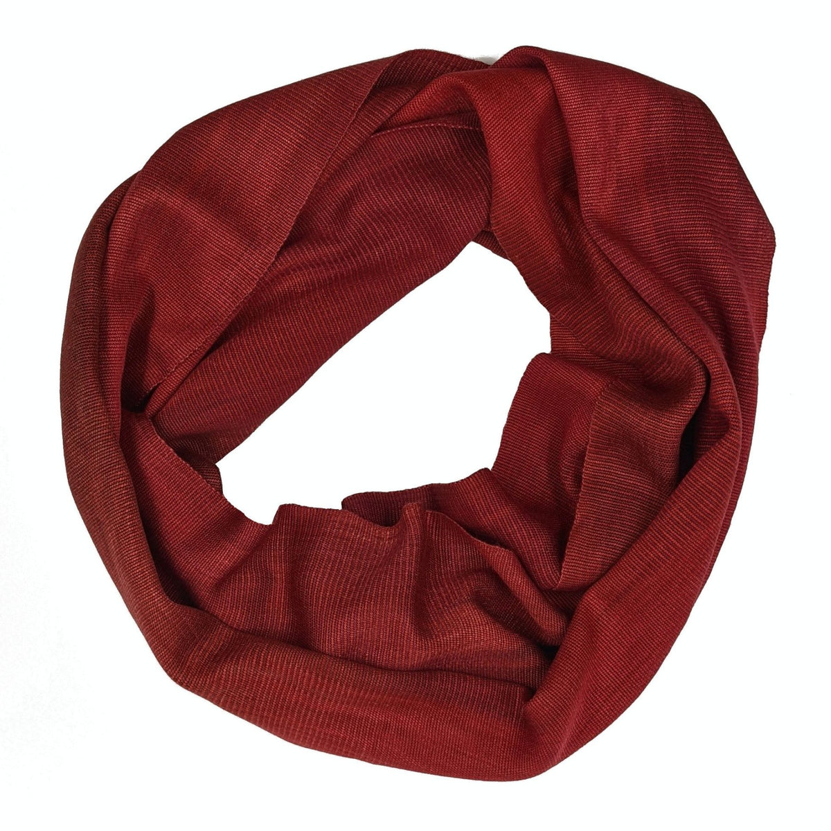 Reds Lightweight Bamboo Handwoven Infinity Scarf 11 x 68 - A Thread of Hope Guatemalan Fair Trade