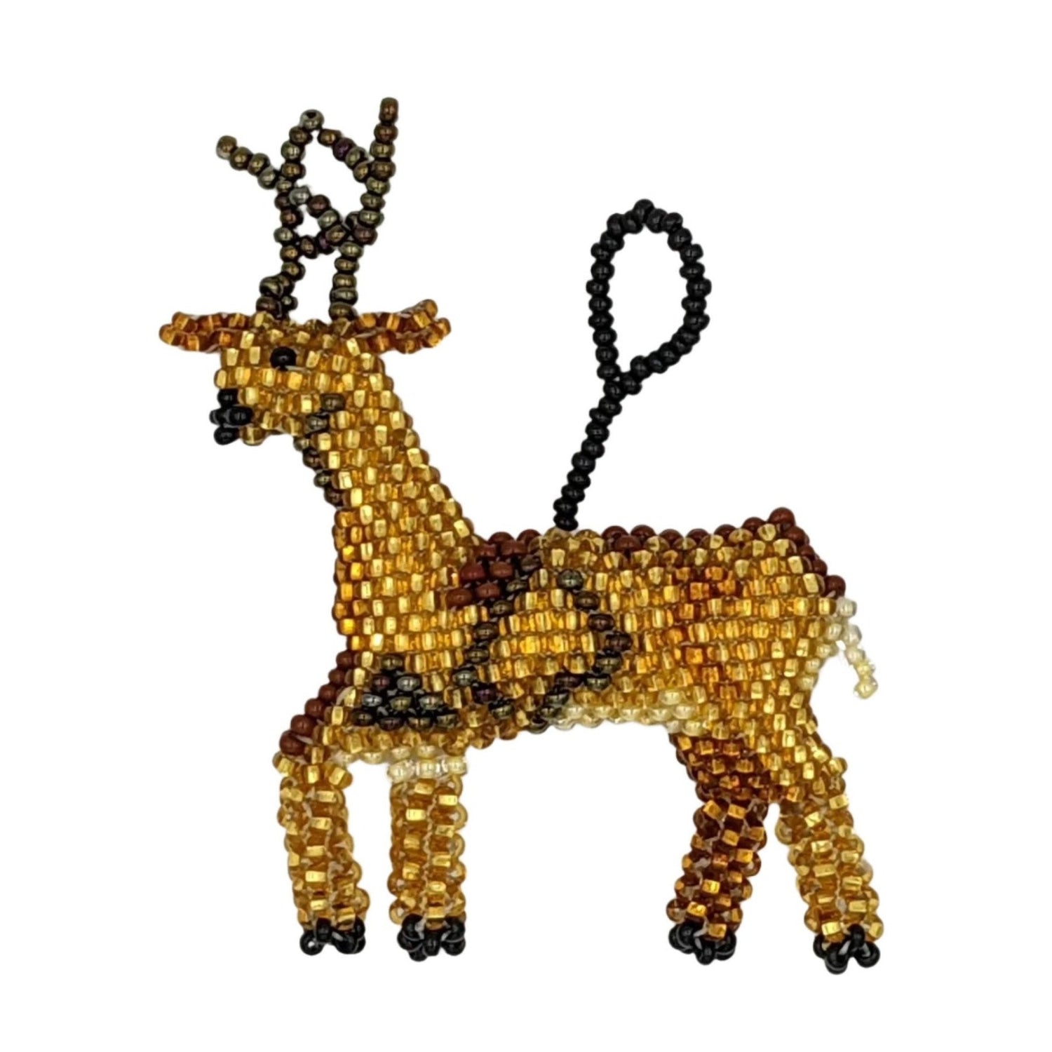 Reindeer Beaded Ornament - A Thread of Hope Guatemalan Fair Trade