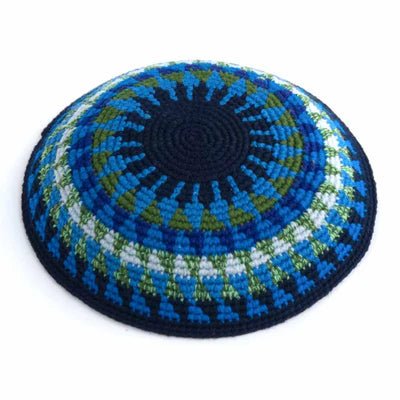 Sea and Sky Kippah (Yarmulke) - A Thread of Hope Guatemalan Fair Trade