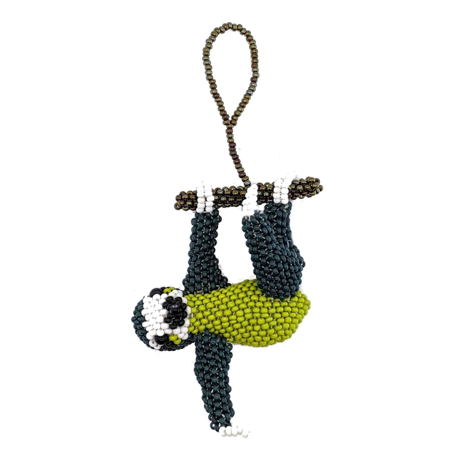 Sloth Beaded Ornament - A Thread of Hope Guatemalan Fair Trade