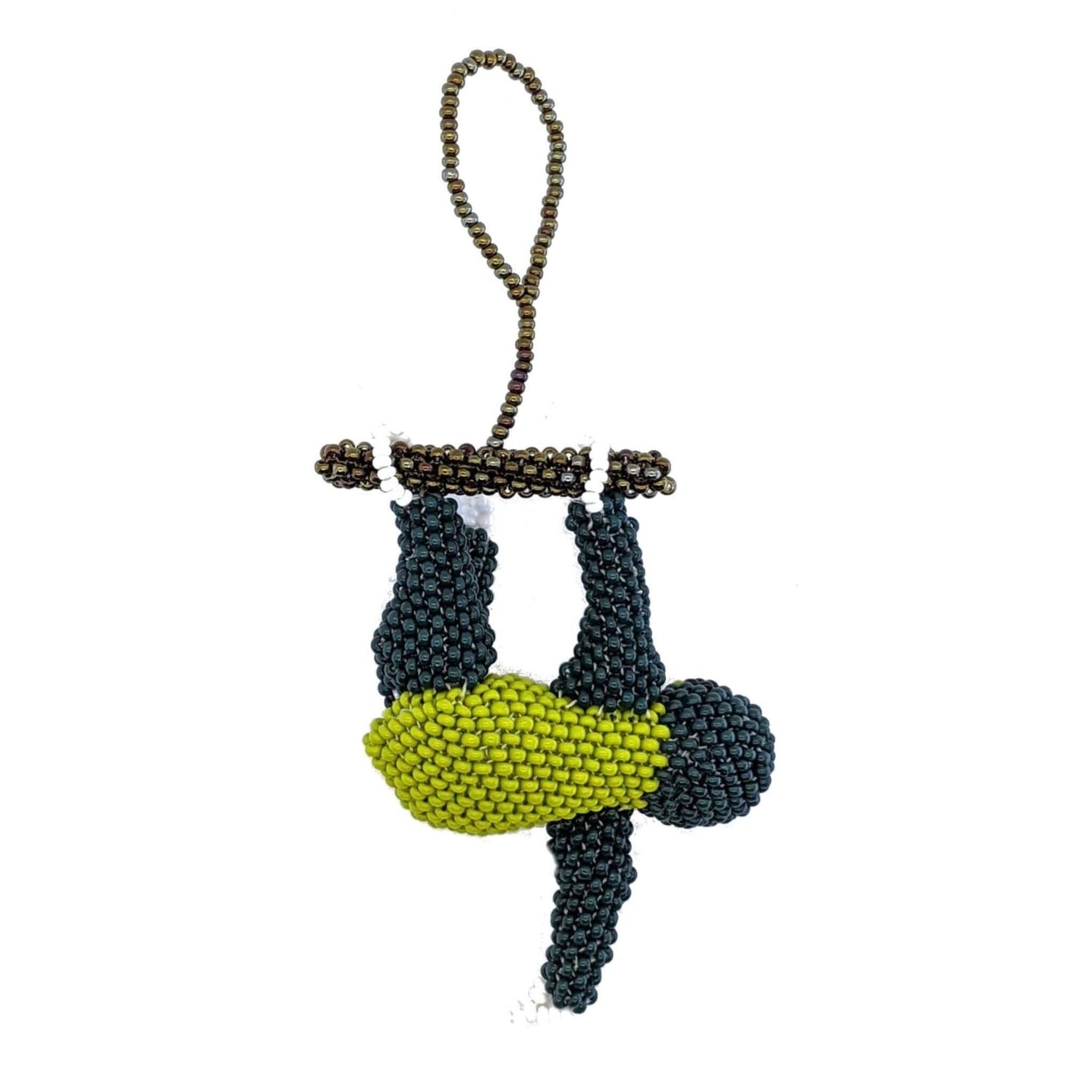 Sloth Beaded Ornament - A Thread of Hope Guatemalan Fair Trade