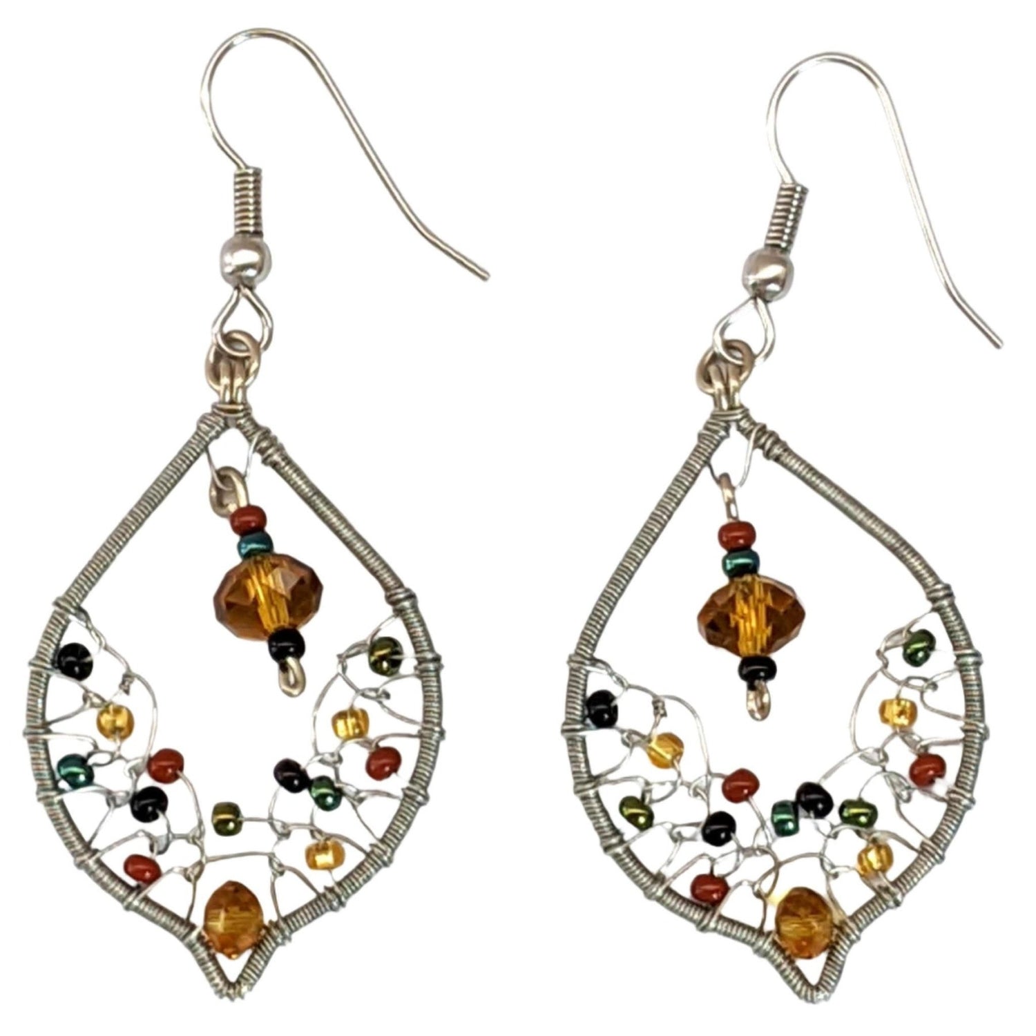 Sophisticated Autumn Arabian Nights Earrings - A Thread of Hope Guatemalan Fair Trade