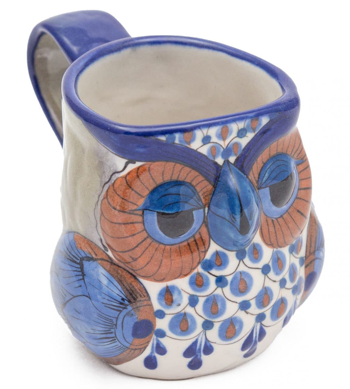 Stoneware Owl Mug - Handpainted - A Thread of Hope Guatemalan Fair Trade