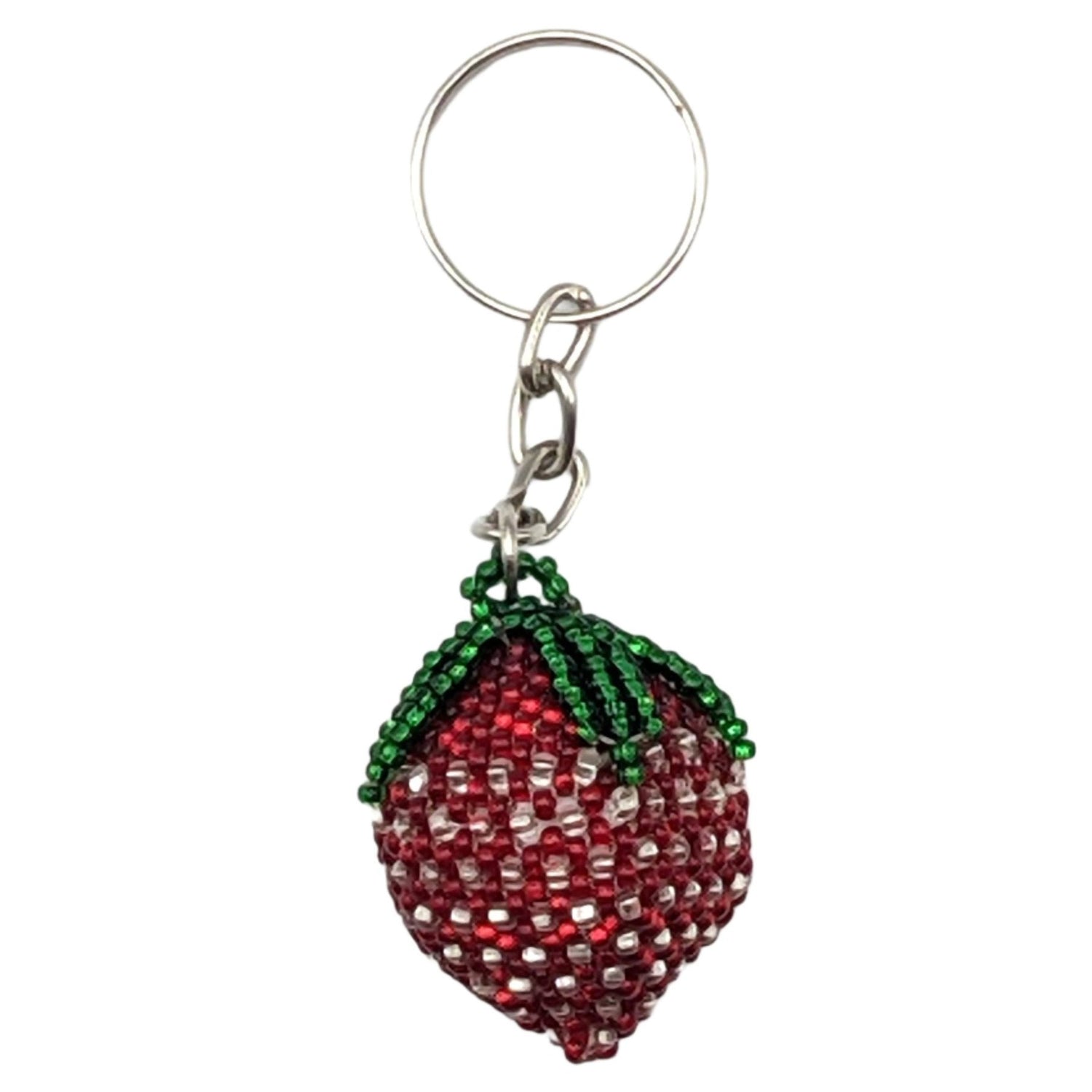 Strawberry Beaded Ornament - A Thread of Hope Guatemalan Fair Trade