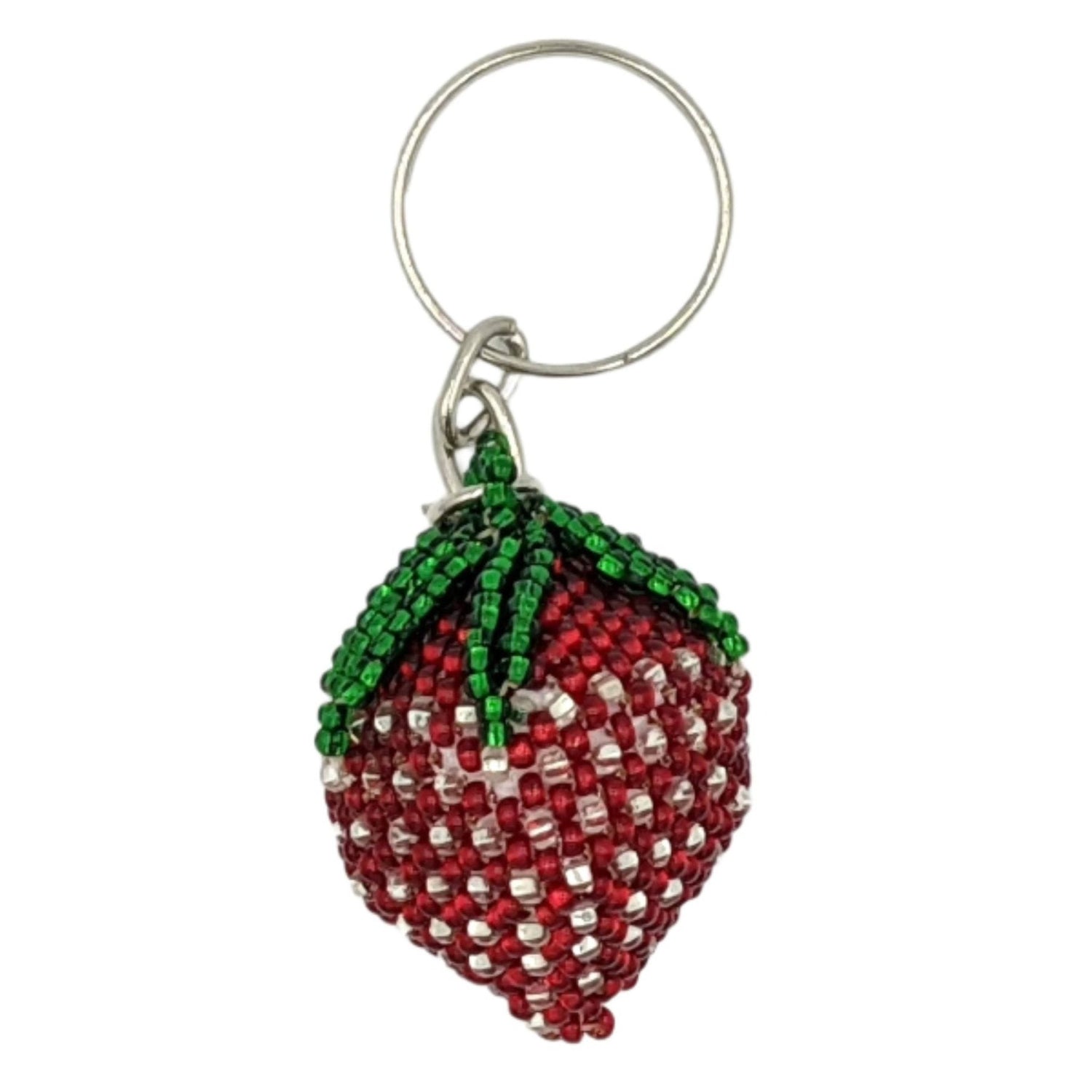 Strawberry Beaded Ornament - A Thread of Hope Guatemalan Fair Trade