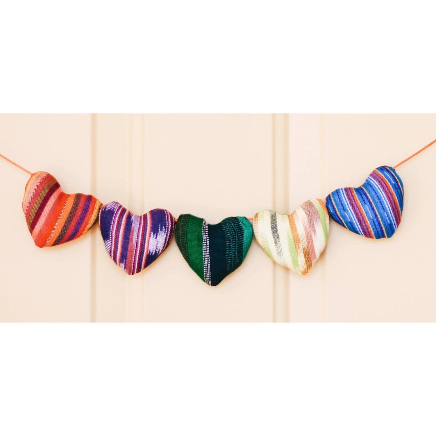 String of Hearts Garland - A Thread of Hope Guatemalan Fair Trade