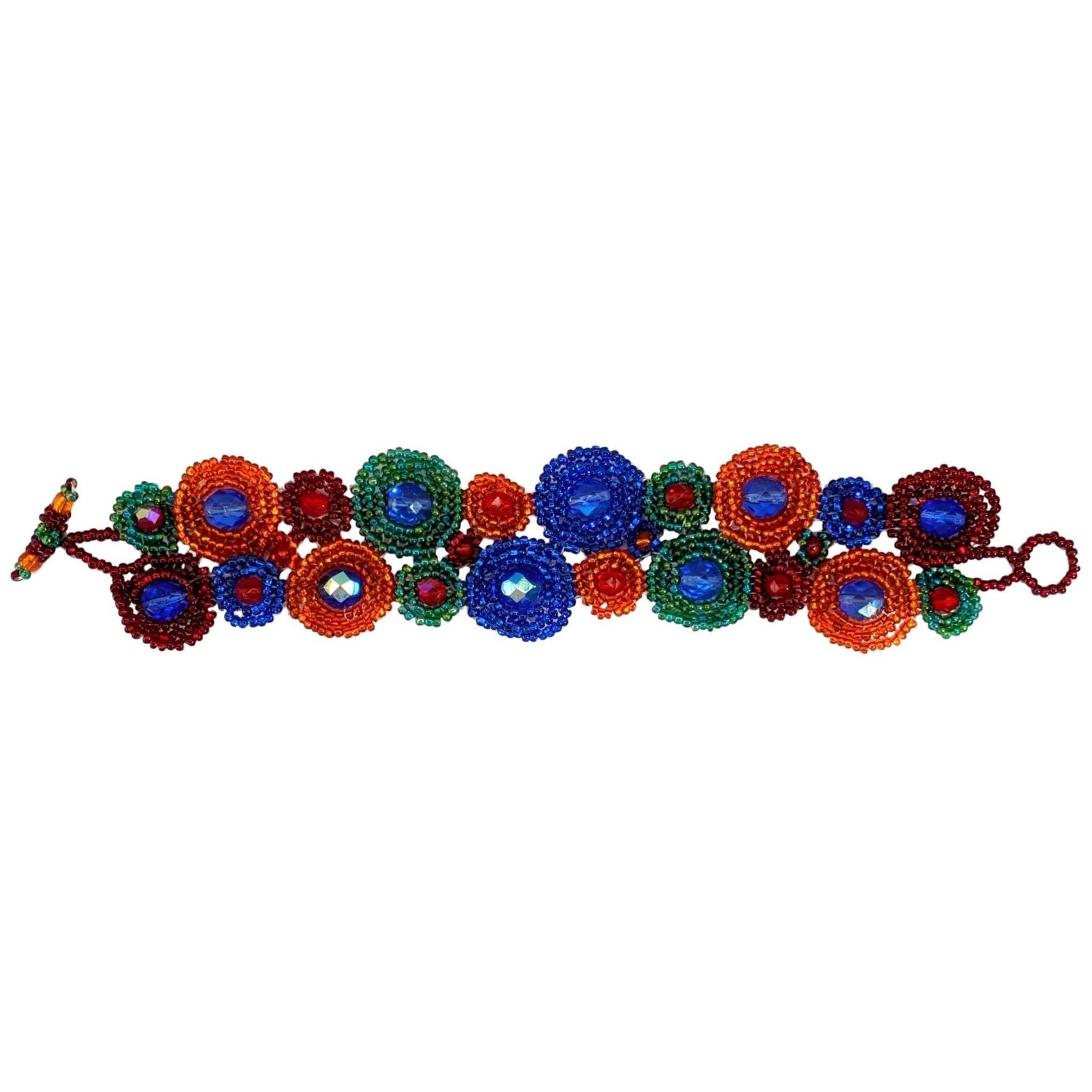 Sunrise Circles Beaded Bracelet - A Thread of Hope Guatemalan Fair Trade