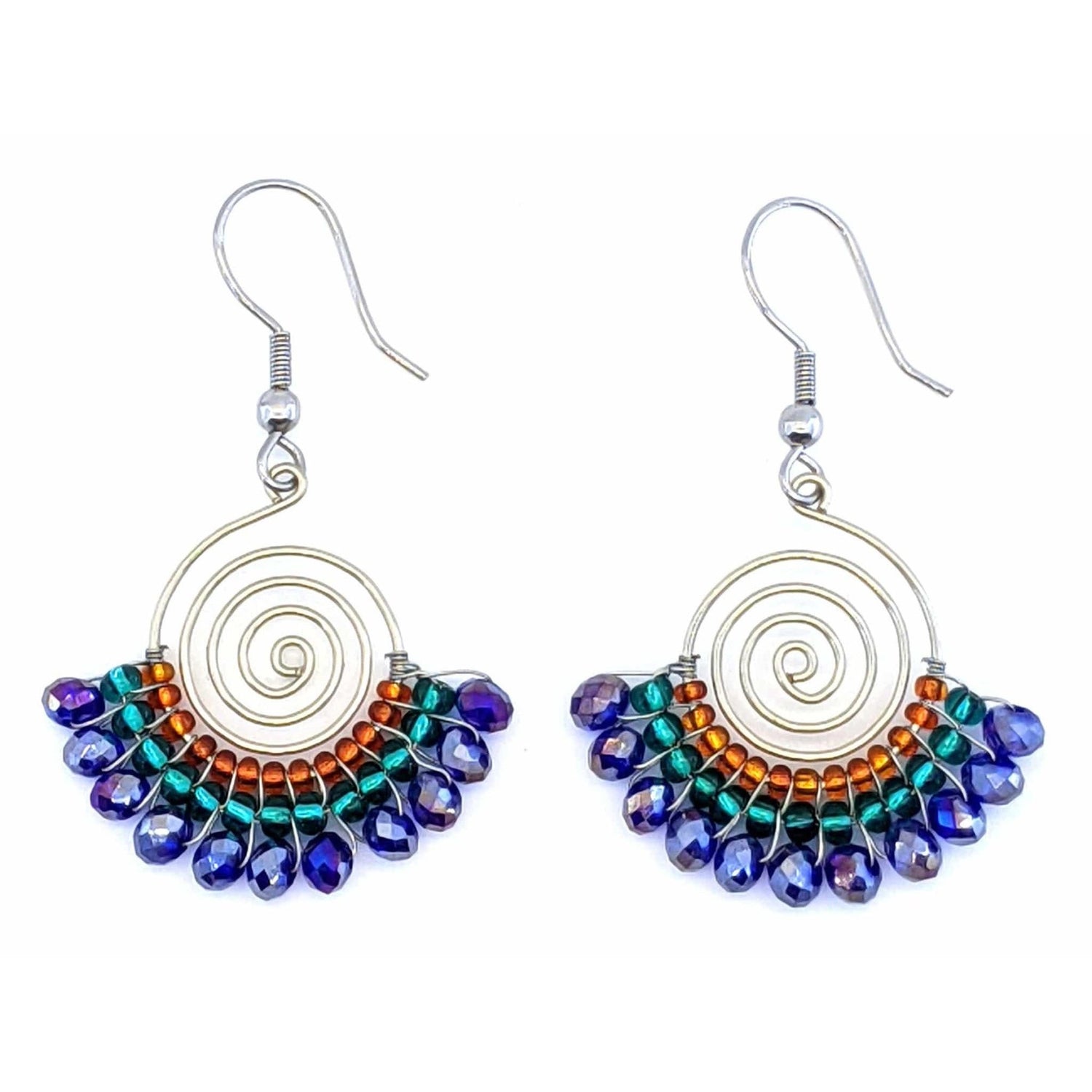 Sunrise Lucia Beaded Earrings - A Thread of Hope Guatemalan Fair Trade