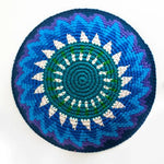 Teal and Blue Jewel Tone Kippah (Yarmulke) - A Thread of Hope Guatemalan Fair Trade