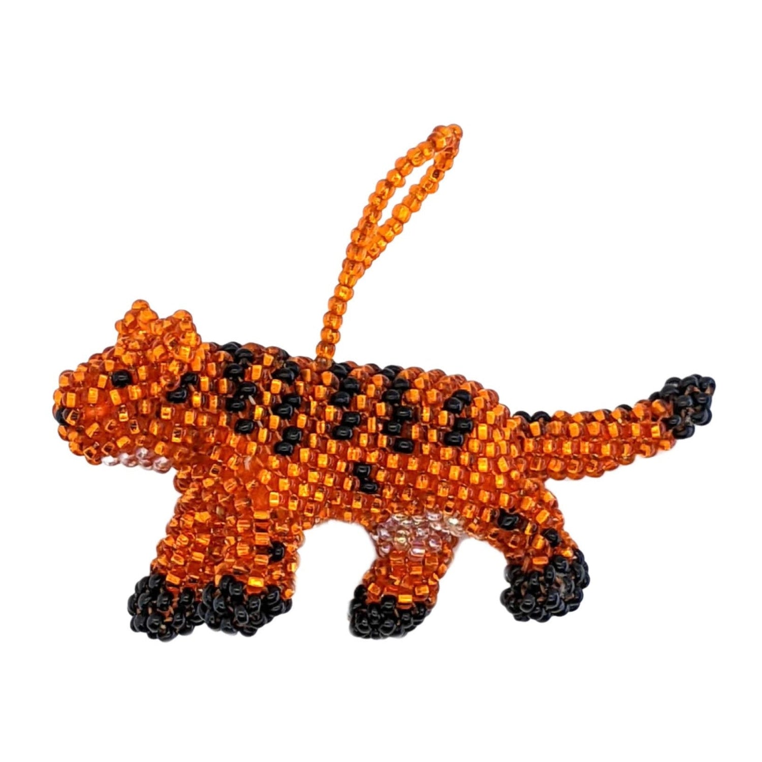 Tiger Beaded Ornament - A Thread of Hope Guatemalan Fair Trade