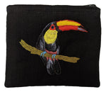 Toucan Thread Painted Cotton Coin Purse - A Thread of Hope Guatemalan Fair Trade