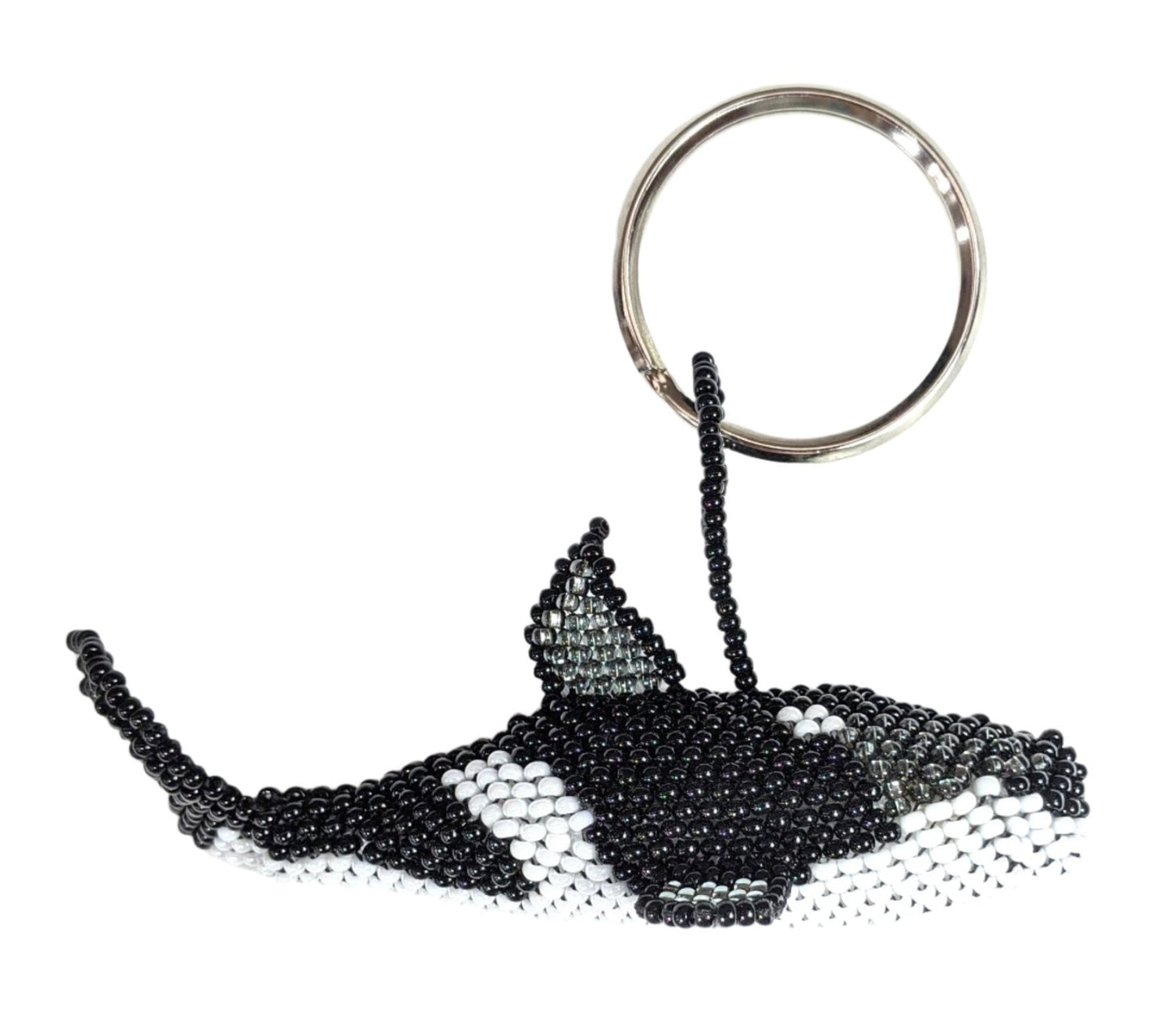 Whale Beaded Key Ring / Ornament - A Thread of Hope Guatemalan Fair Trade