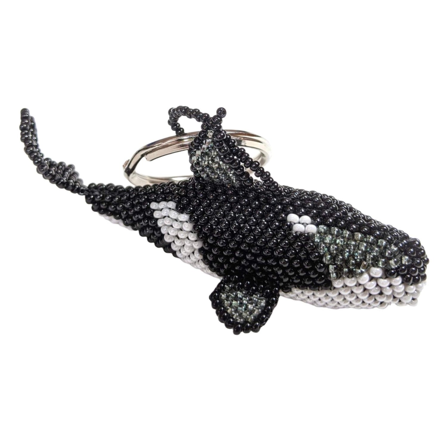 Whale Beaded Key Ring / Ornament - A Thread of Hope Guatemalan Fair Trade